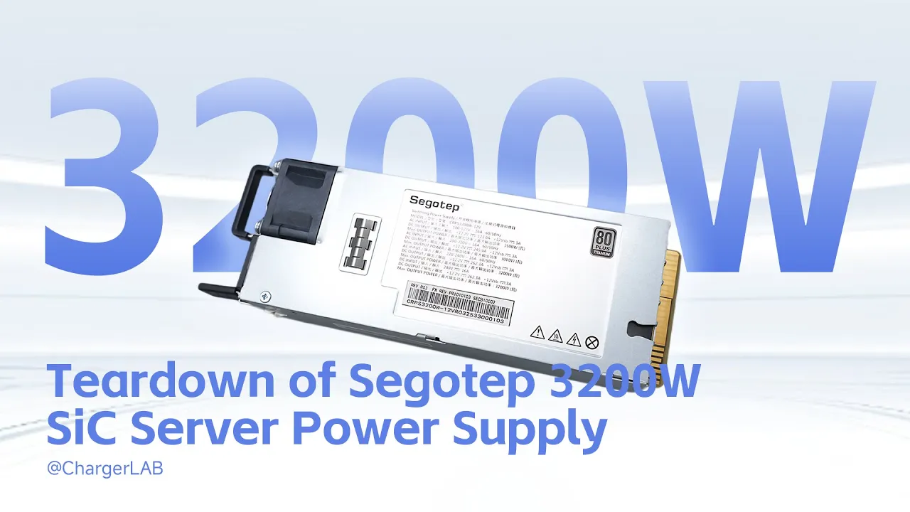 Teardown of Segotep 3200W Titanium-Rated SiC Digital Server Power Supply (Video)